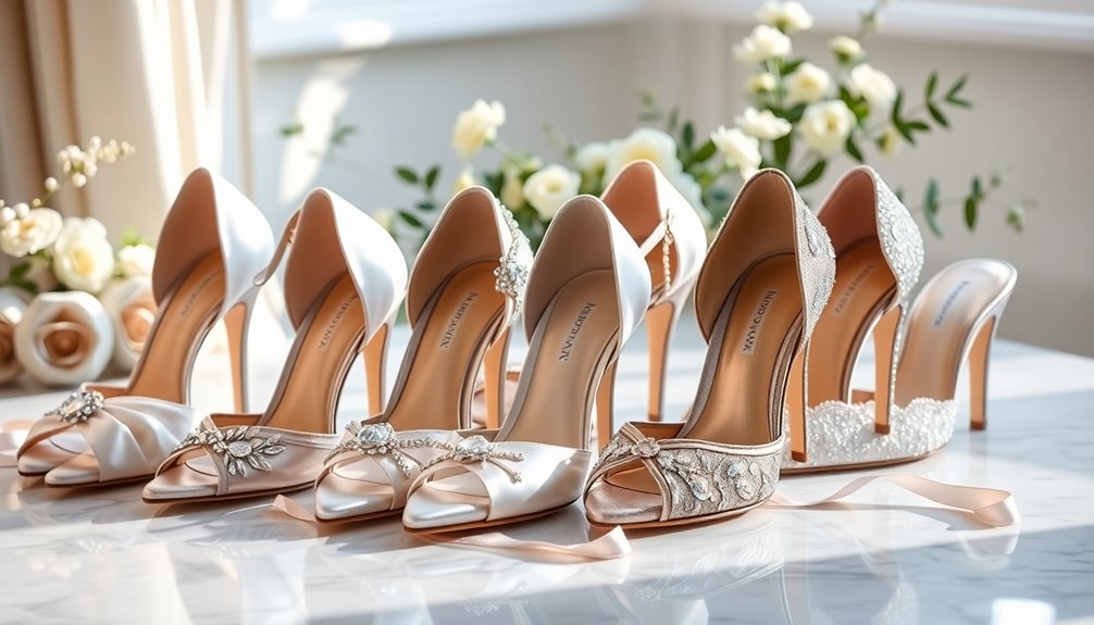 comfortable heels for bridesmaids