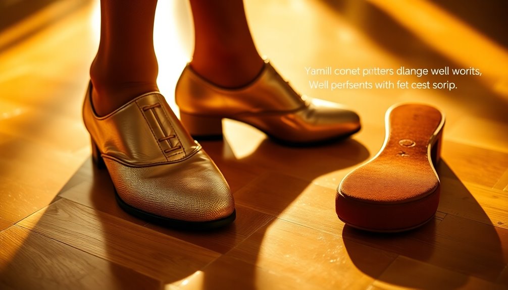 sturdy leather dance shoes