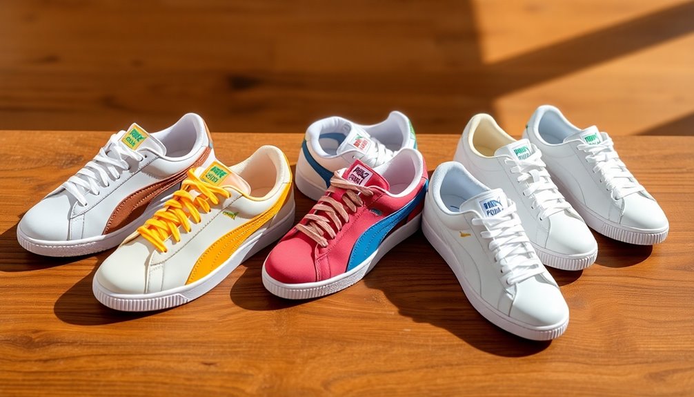 variety of shoe styles