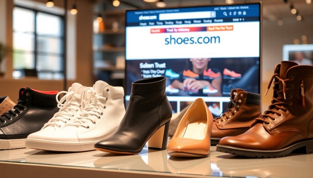 vast selection of footwear